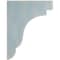 Ekena Millwork 3 1/2"W x 8 1/2"D x 11"H Bedford Wood Vintage Decor Bracket, Driftwood Blue BKTWD04X09X11BEBU - alternate 2
